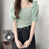 シャツブラウス スクエアネックレディース | Miniministore | 詳細画像12