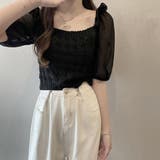 シャツブラウス スクエアネックレディース | Miniministore | 詳細画像7