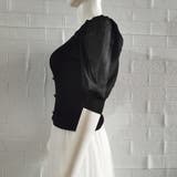 ニットブラウス 異素材切り替え 韓国風 オフィスカジュアル | Miniministore | 詳細画像13