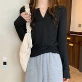 ニットトップス 薄手 長袖 重ね着 | Miniministore | 詳細画像1