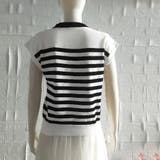 フレンチスリーブサマーニット ボーダー柄 | Miniministore | 詳細画像14 