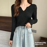 キーネック タイトリブニット 韓国風 | Miniministore | 詳細画像6