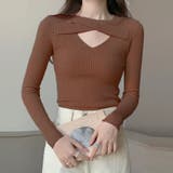 フロントクロス リブニット 韓国風 春秋 | Miniministore | 詳細画像13 