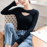 フロントクロス リブニット 韓国風 春秋 | Miniministore | 詳細画像7 