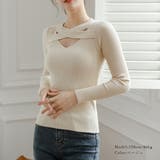 フロントクロス リブニット 韓国風 春秋 | Miniministore | 詳細画像8 