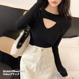 フロントオープンリブニット 韓国風 秋冬 | Miniministore | 詳細画像6 