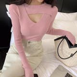 フロントオープンリブニット 韓国風 秋冬 | Miniministore | 詳細画像9 