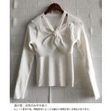 フロントリボンリブニットトップス大人秋服 | Miniministore | 詳細画像17 