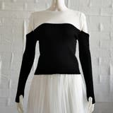 肩あきニットトップス バイカラー大人秋服 | Miniministore | 詳細画像7