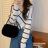 クロスニットトップス カシュクール風 | Miniministore | 詳細画像5