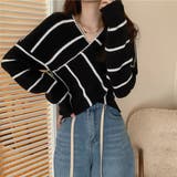クロスニットトップス カシュクール風 | Miniministore | 詳細画像6
