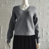Vネックニットトップス 胸ポケット韓国風 | Miniministore | 詳細画像10
