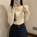 ツイスト リブニットトップス レディース | Miniministore | 詳細画像6 