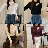 リブニットトップス レディース 韓国風 | Miniministore | 詳細画像2 