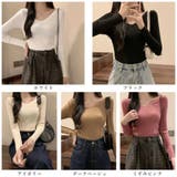 リブニットトップス レディース 韓国風 | Miniministore | 詳細画像2 