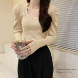 フィンガーホール ニットトップス 韓国風 | Miniministore | 詳細画像7
