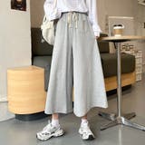 スウェットワイドパンツ ウエストゴム韓国 | Miniministore | 詳細画像4