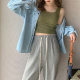カップ付き ショートタンクトップ 韓国風 | Miniministore | 詳細画像12
