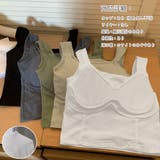 カップ付き ショートタンクトップ 韓国風 | Miniministore | 詳細画像4