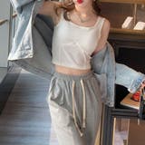 カップ付き ショートタンクトップ 韓国風 | Miniministore | 詳細画像7