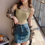 カップ付き ショートタンクトップ 韓国風 | Miniministore | 詳細画像9
