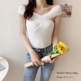 2WAYオフショルダーサマーニット 春夏 | Miniministore | 詳細画像4