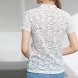 ハイネック 総レース花柄トップス 韓国風 | Miniministore | 詳細画像6 