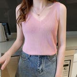 ニットタンクトップ Vネックサマーニット | Miniministore | 詳細画像6