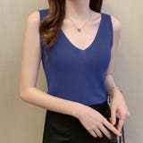 ニットタンクトップ Vネックサマーニット | Miniministore | 詳細画像9