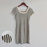 ニットワンピース ボーダー柄タイトワンピ | Miniministore | 詳細画像3