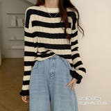 ニットトップス ボーダー柄 リブニット | Miniministore | 詳細画像5