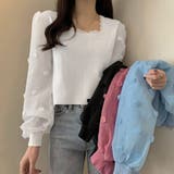 ニットブラウス 袖切り替えニットトップス | Miniministore | 詳細画像1 