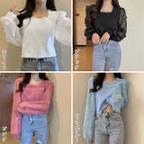 ニットブラウス 袖切り替えニットトップス | Miniministore | 詳細画像2 