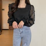 ニットブラウス 袖切り替えニットトップス | Miniministore | 詳細画像5 