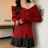 ニットトップス オフショルダーリブニット | Miniministore | 詳細画像11 