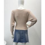 ドルマンニットトップスボートネックニット | Miniministore | 詳細画像13