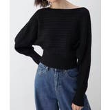 ドルマンニットトップスボートネックニット | Miniministore | 詳細画像3