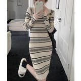 ポロワンピース ボーダーニットワンピース | Miniministore | 詳細画像5