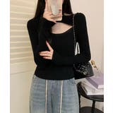 ニットトップス ホルターネックリブニット | Miniministore | 詳細画像3 