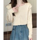 ニットカーディガン ショルダーフリル | Miniministore | 詳細画像5 