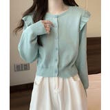 ニットカーディガン ショルダーフリル | Miniministore | 詳細画像6 