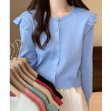 ニットカーディガン ショルダーフリル | Miniministore | 詳細画像9 