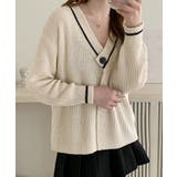 ニットカーディガン 韓国風 秋冬セーター | Miniministore | 詳細画像2 