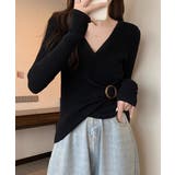 リブニット カシュクール風ニットトップス | Miniministore | 詳細画像2 