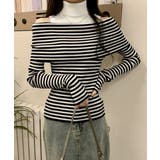 肩あきニットトップスタートルネックニット | Miniministore | 詳細画像7