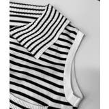 フレンチスリーブポロニット ボーダー柄 | Miniministore | 詳細画像16