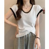 ニットTシャツ フレンチスリーブ 着回し | Miniministore | 詳細画像2 