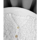 透かし編みニットカーディガン ショート丈 | Miniministore | 詳細画像14 