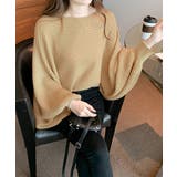 ドルマンニット リブニットトップス 秋冬 | Miniministore | 詳細画像11 