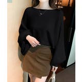 ドルマンニット リブニットトップス 秋冬 | Miniministore | 詳細画像2 